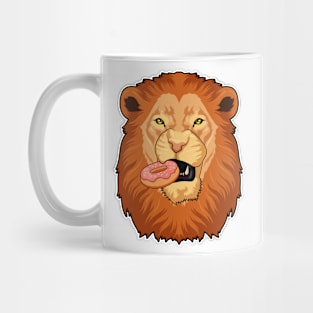 Lion with Donut Mug